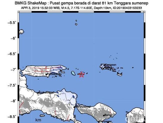 14 Kali Gempa Susulan Guncang Sumenep, Ini Penyebabnya