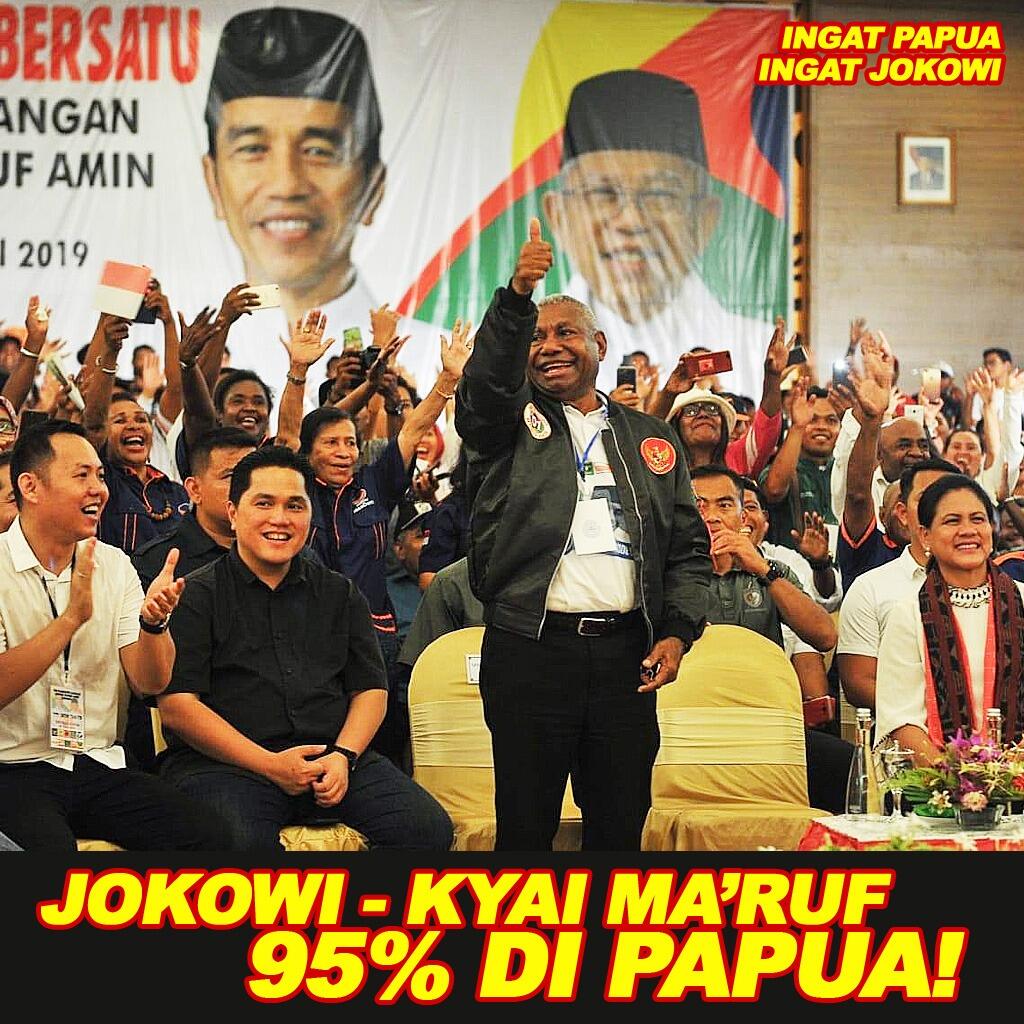 "Kami Bertekad Menangkan Jokowi 95 Persen di Papua, Jadi Tidak Ada Celah...