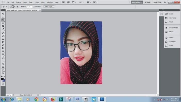 Cara Membuat PasFoto Dengan Photoshop (Mengganti Background Foto)