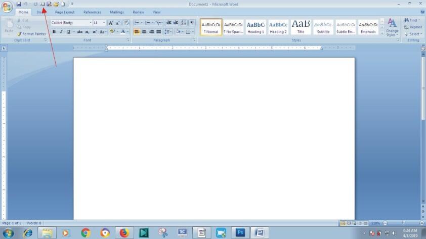 Mengatur Ukuran Kertas di Microsoft Word 2007 (Kertas F4 / Folio)
