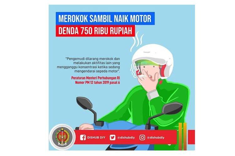 Pengendara Ditilang, Bagaimana "Boncenger" yang Merokok?