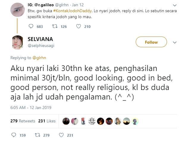 Dicari Cowok Gaji 30 Juta Per Bulan Duda Gak Masalah. Berminat Gan?