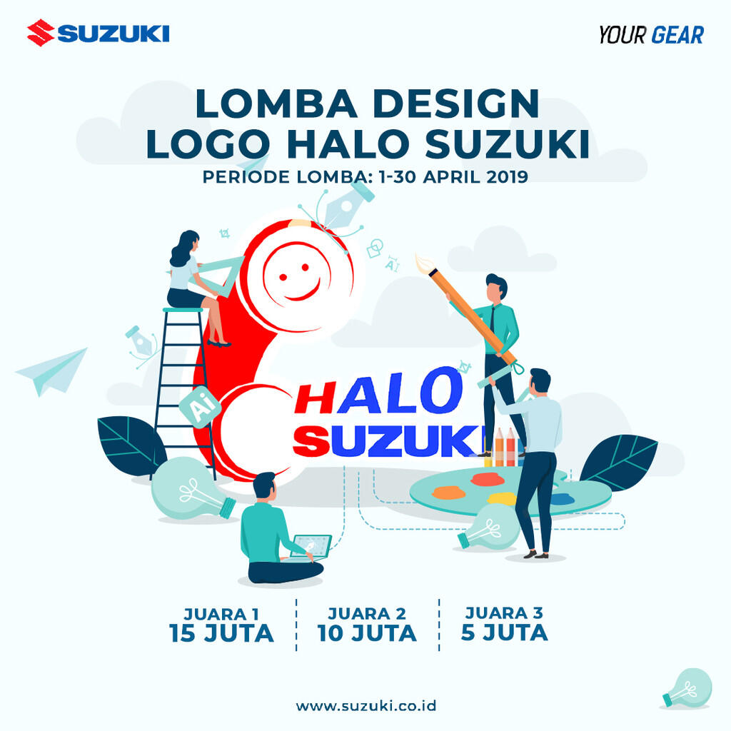 Suzuki Gelar Lomba Desain Logo Halo Suzuki Berhadiah Total 30 Juta Rupiah