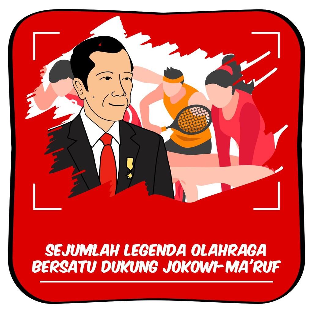 Sejumlah Legenda Olahraga Bersatu Dukung Jokowi-Ma'ruf