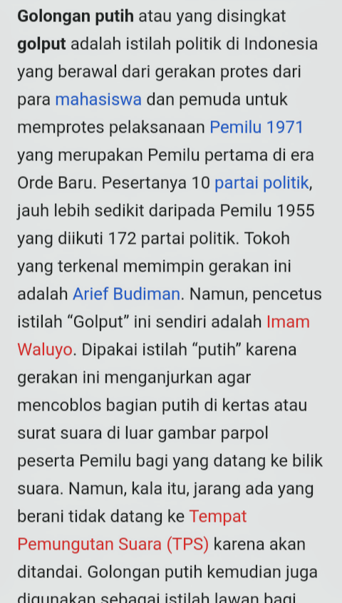 Ingat, Golput Bukan Pilihan!