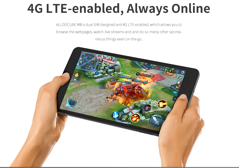 Alldocube M8 Hands-on: Tablet Helio X27 dual 4G/LTE (video)