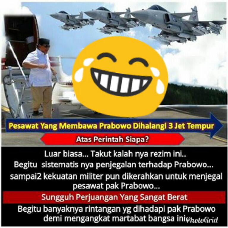 Luntur Isu Prabowo Dihalangi Jet Tempur