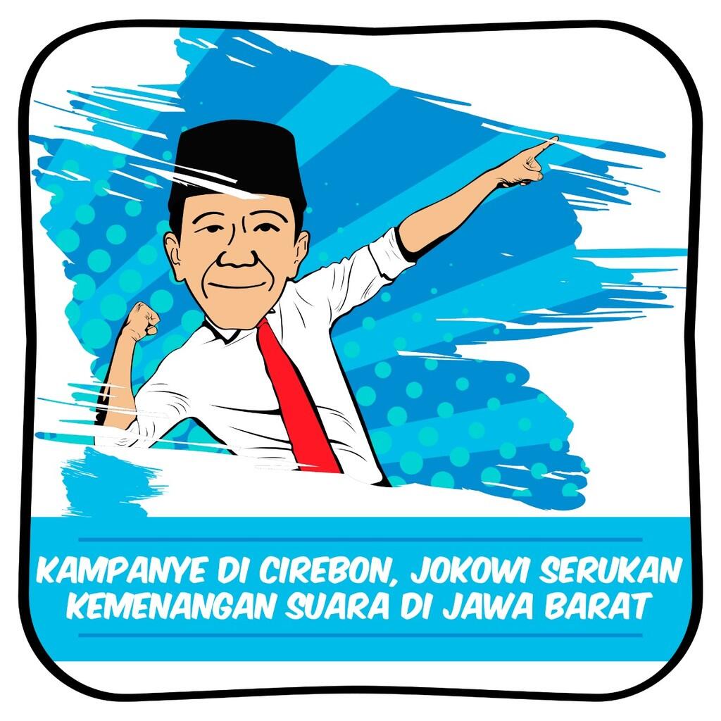 Kampanye di Cirebon, Jokowi Target Raih Suara di Atas 75 Persen