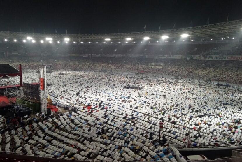 Hadiri Kampanye Akbar, Pendeta Protestan Doakan Prabowo-Sandi di GBK