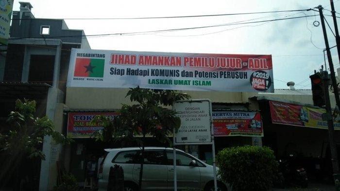 Spanduk Ajakan Jihad Amankan Pemilu Terpasang di Solo