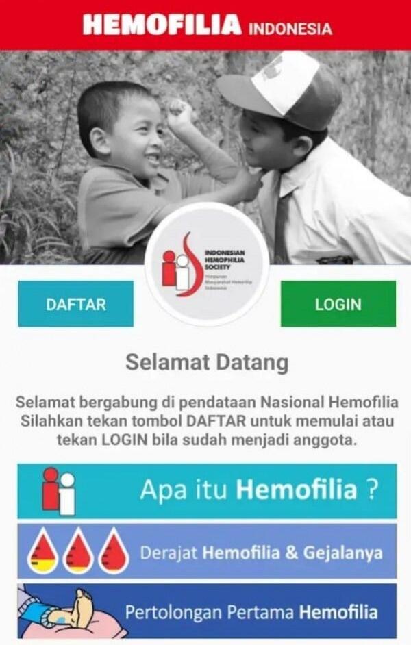 Cara Mudah Registrasi Aplikasi Hemofilia Indonesia