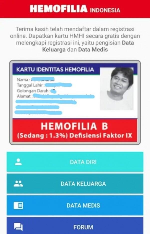 Cara Mudah Registrasi Aplikasi Hemofilia Indonesia