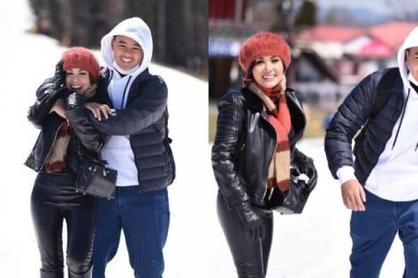 10 Momen Seru Liburan Yuni Shara & Putranya di Jepang, Bak Kakak Adik!
