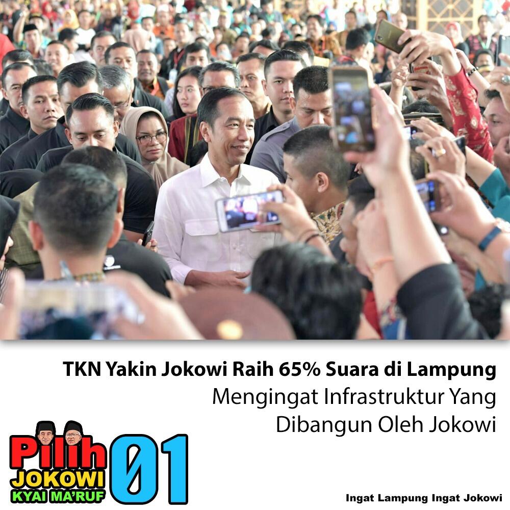 TKN Yakin 65 Persen Warga Lampung Pilih Jokowi