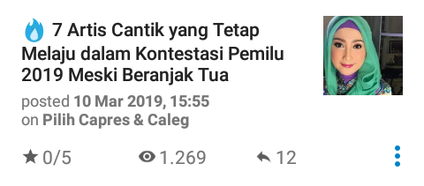 Para Vote Getter 2019, Dari Sabang Sampai Merauke Berjajar Selebriti Kece