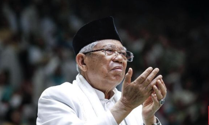 Ma'ruf Amin: Kalau Nyoblos Satu Aja Jangan Dua, Enggak Sah!