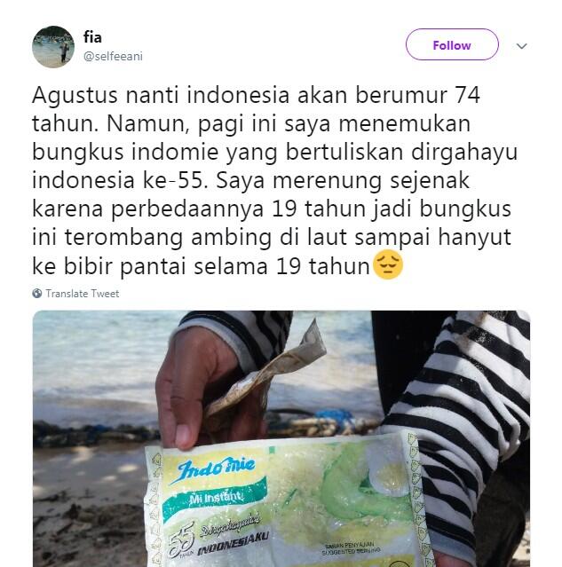 Viral Bungkus Indomie Edisi Dirgahayu Indonesia ke-55 Yang Masih Utuh