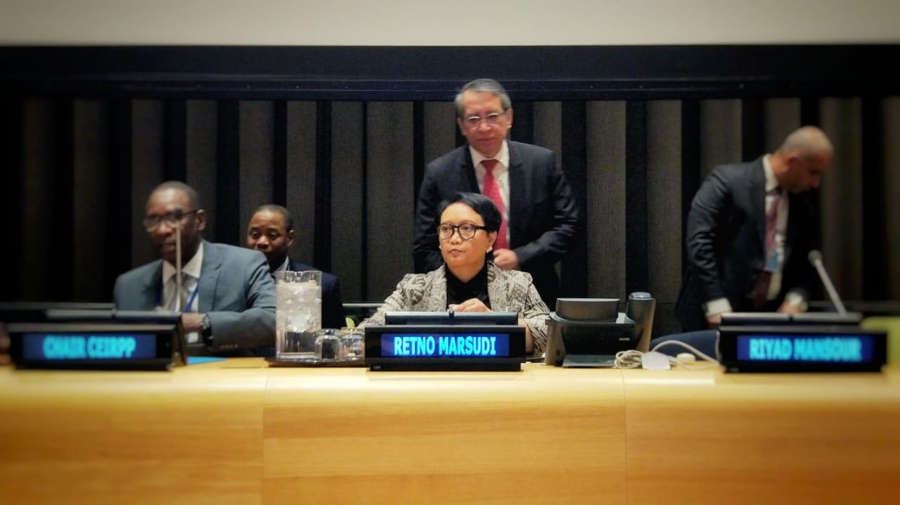 Di Forum PBB, Menlu: Indonesia Akan Selalu Bersama Palestina