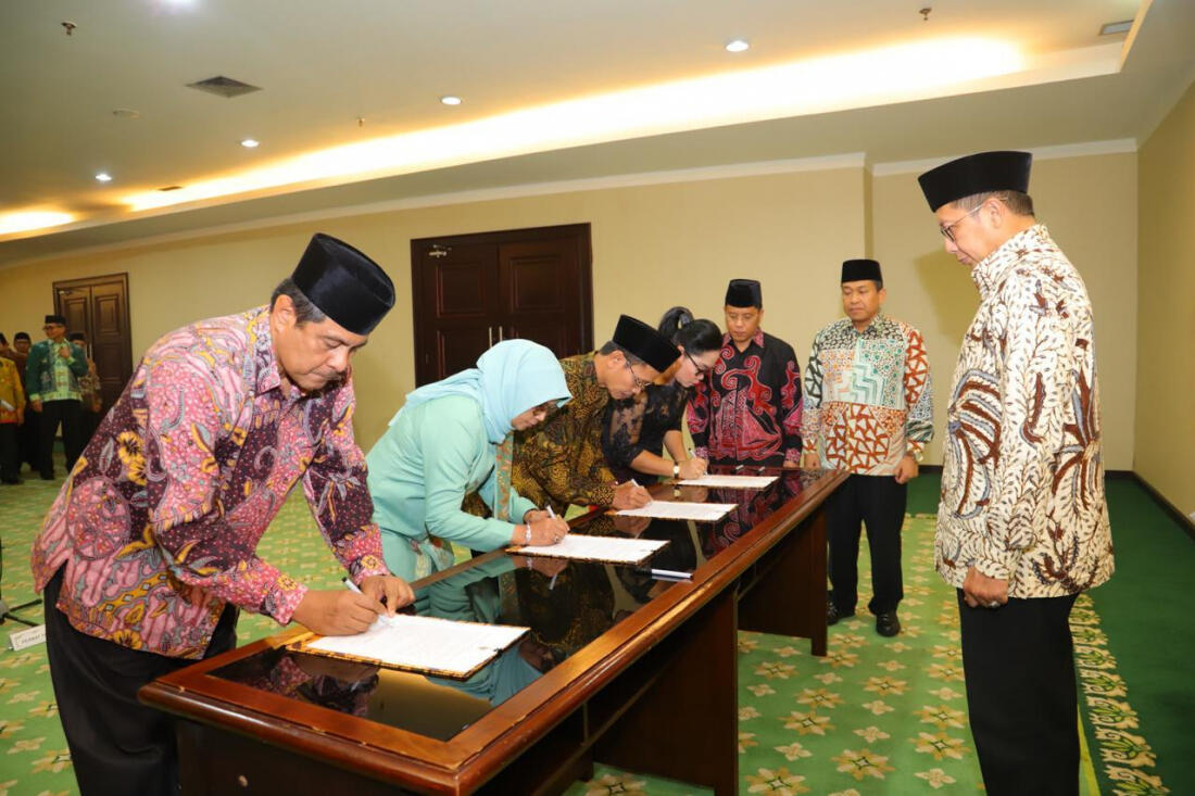 Menag Lantik Tujuh Pimpinan PTKN