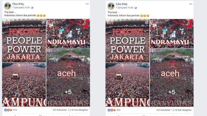 Viral di Facebook Foto Kampanye Jokowi di Lampung bak Lautan Manusia, Ini Faktanya