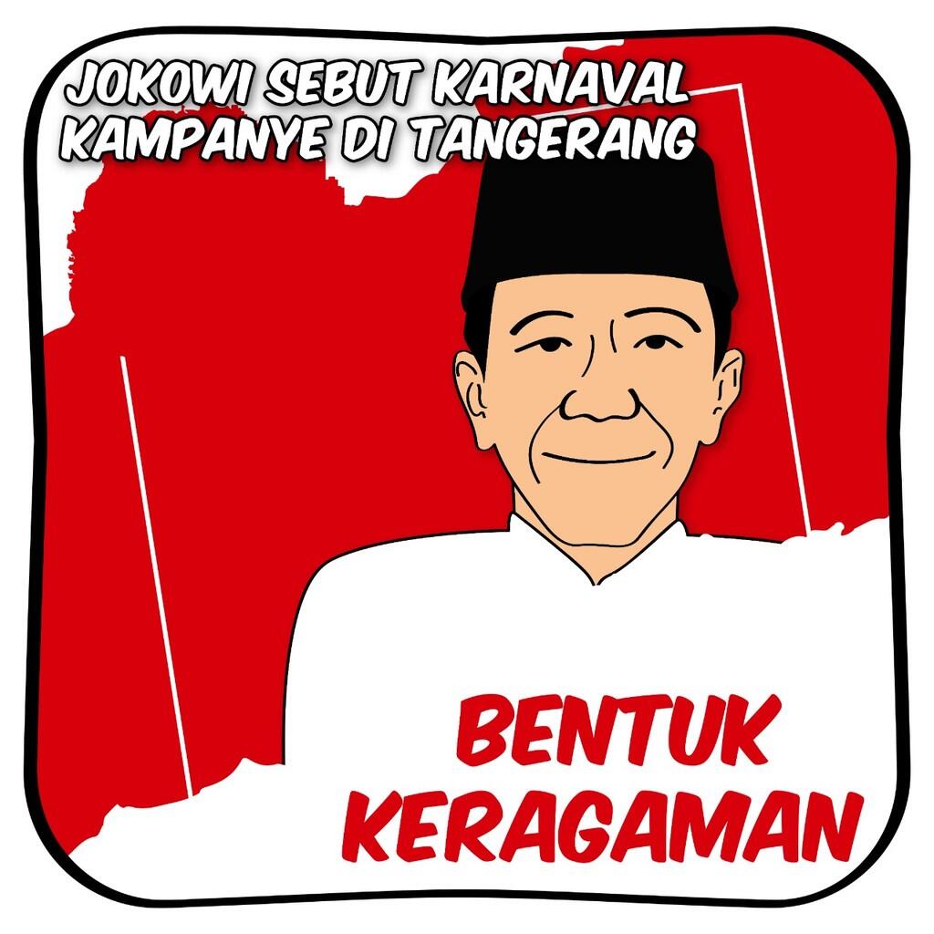 Jokowi Sebut Karnaval Kampanye di Tangerang Bentuk Keragaman
