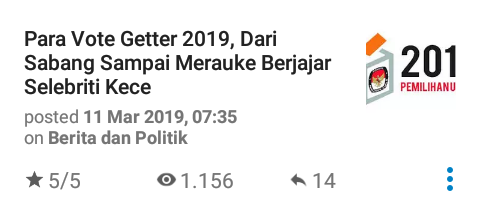 Masih Kudet kok Mau Golput ? Baca Dulu Nih Gan...