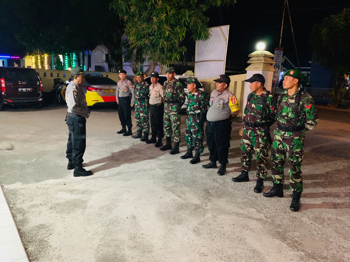 Sinergitas TNI/Polri di Rappang Memasuki H-8