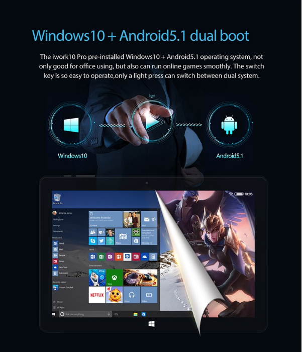 Alldocube iWork 10 Pro Review : Tablet&amp;Laptop Seharga 2Jutaan Dual OS Windows&amp;Android