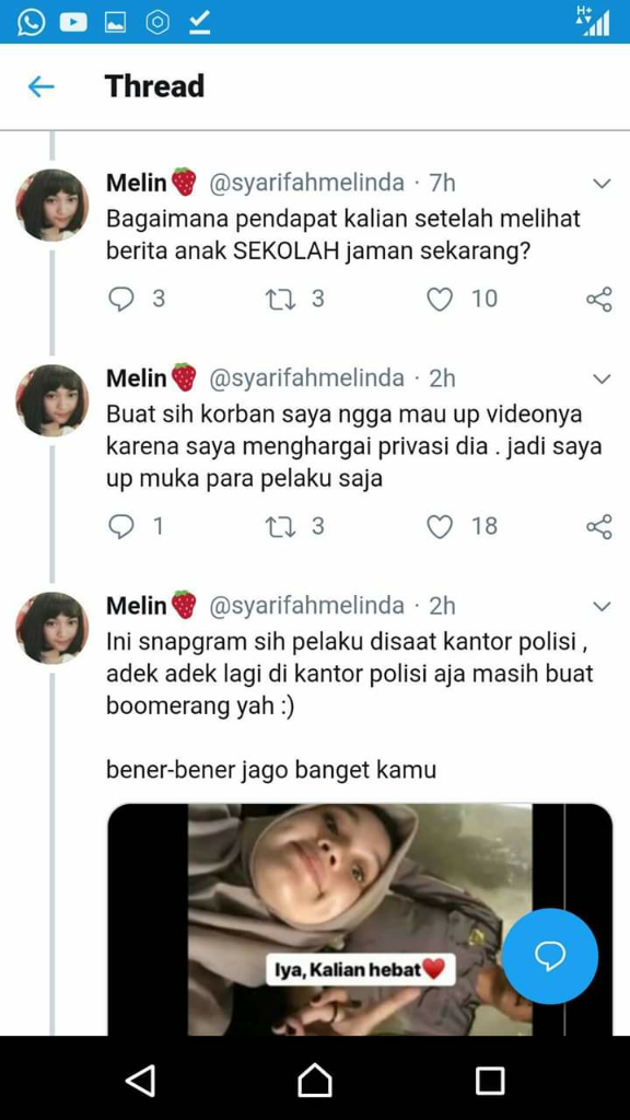 Pembullyan Seorang Anak SMP Di Pontianak, Kalimantan Barat