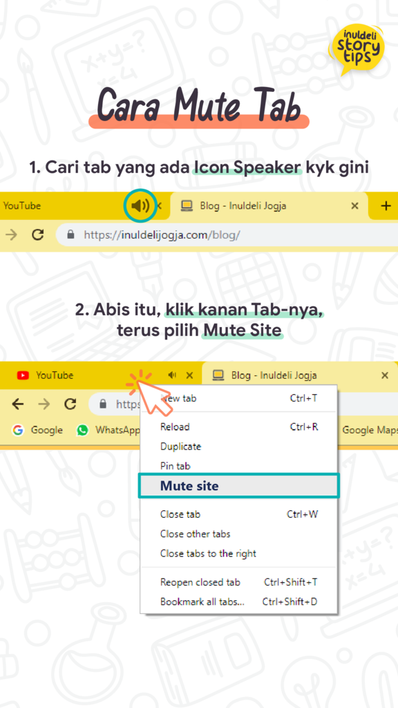 CARA MUTE TAB GOOGLE CHROME - INULDELI JOGJA