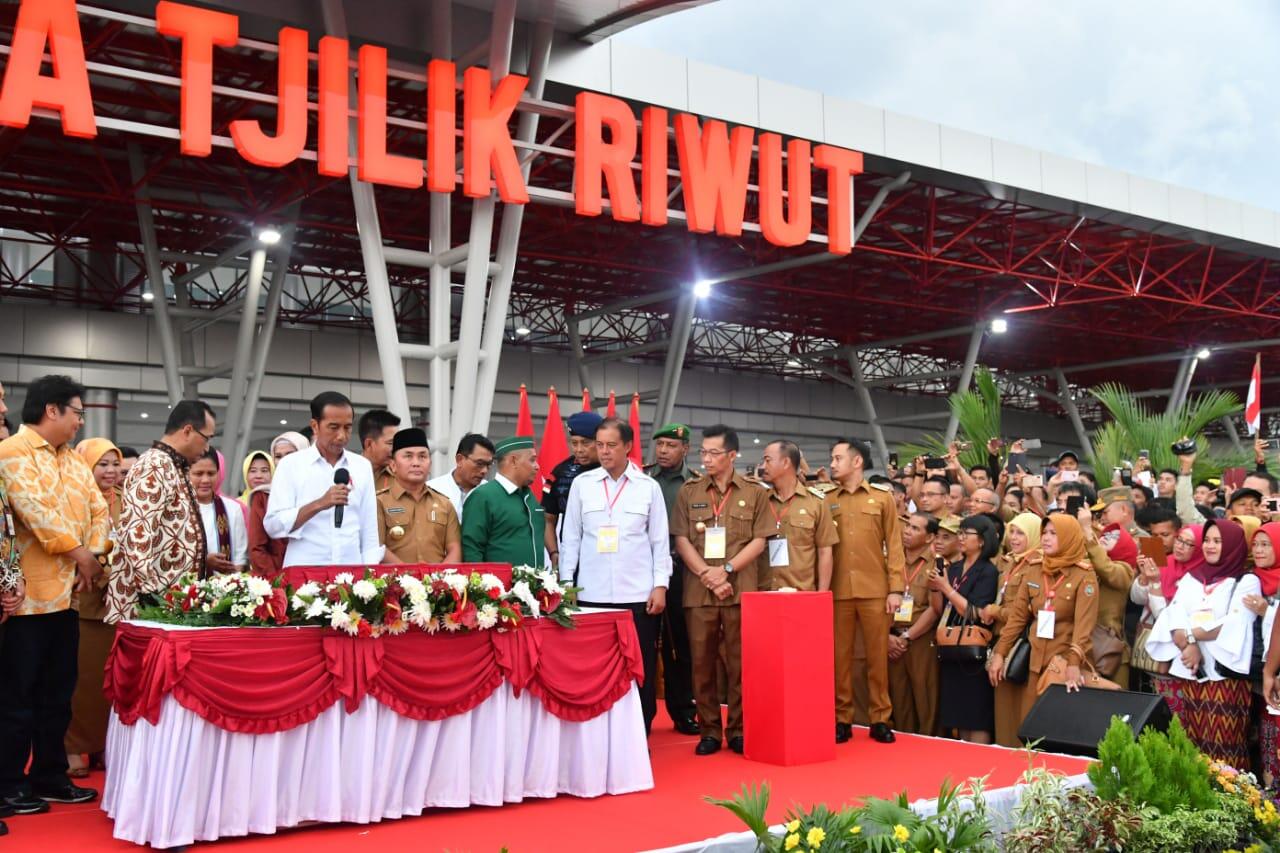 Presiden Resmikan Pengembangan Bandara Tjilik Riwut Palangka Raya