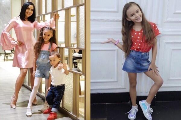 10 Potret Chloe dan Courage, Anak Melaney Ricardo yang Bule Banget