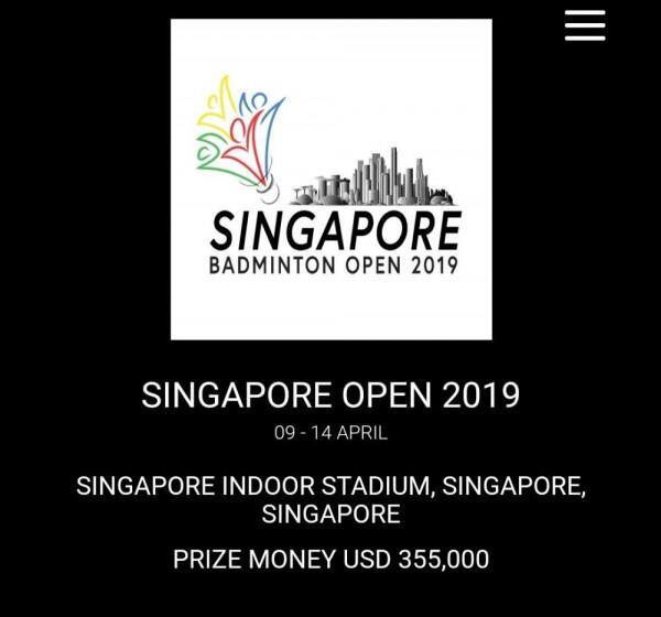 Singapore Open 2019 Digelar, Ini Daftar Atlet Indonesia yang Bertarung