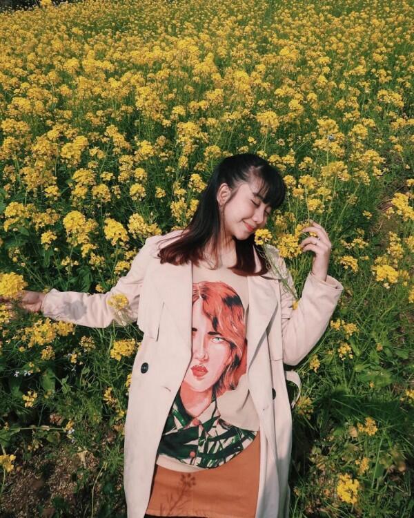 10 Pesona Ghea Indrawari di Korea Selatan, Imutnya Bak Idol!