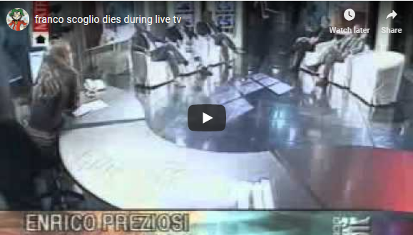 Moment kematian Seseorang Saat Siaran Langung Di TV