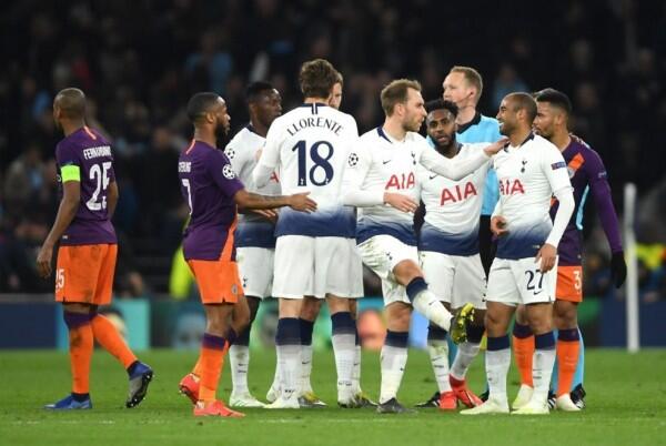 Tottenham Sukses Tundukan Man City di Leg I Perempat Final UCL