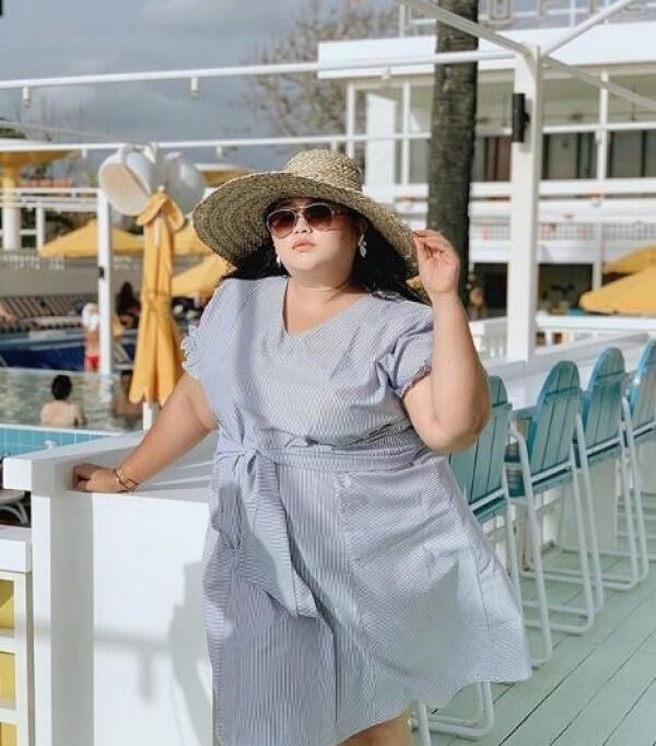 Bikin Gemas, OOTD Liburan buat Cewek Plus Size ala Clarissa Putri