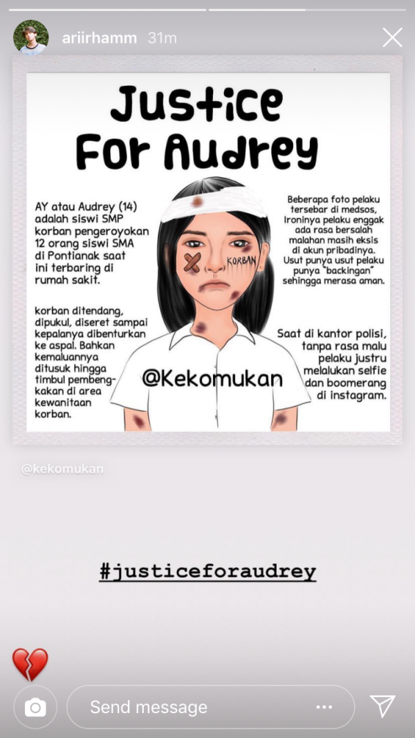 11 Artis Indonesia & Internasional yang Tunjukan Dukungan untuk Audrey