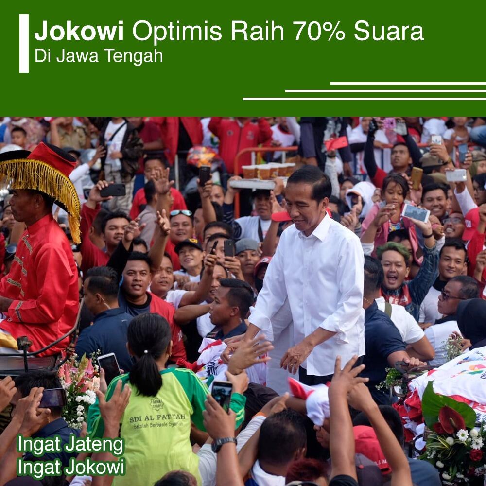 Jokowi:Target Minimal 70 Persen Suara di Jateng