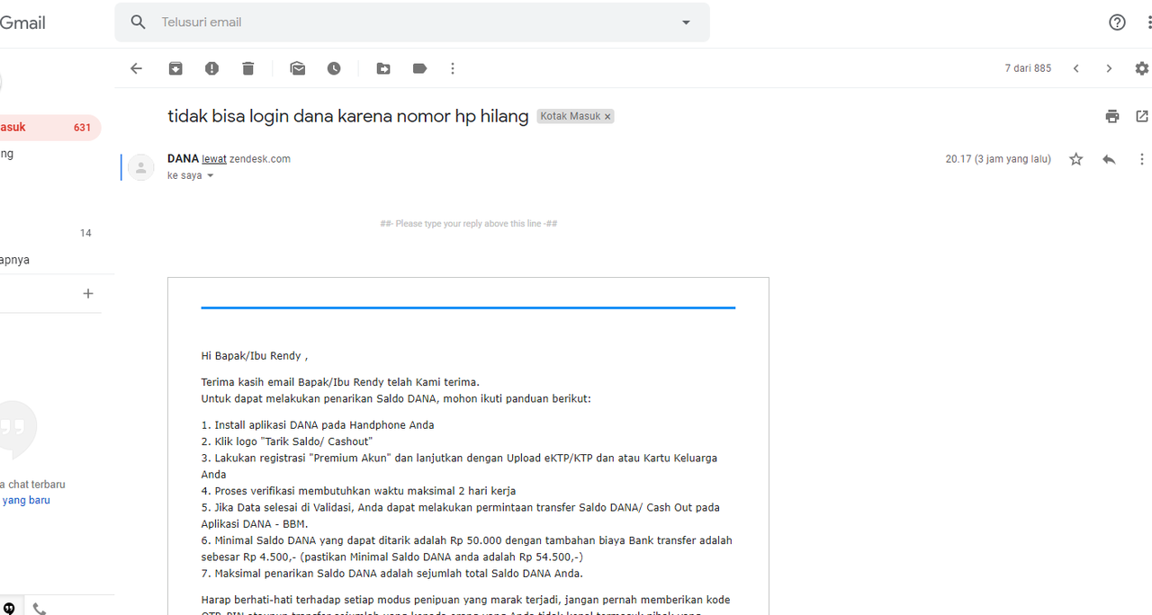 DANA dan semua KeRibeTanNnya, susah ganti nomor hp di dana