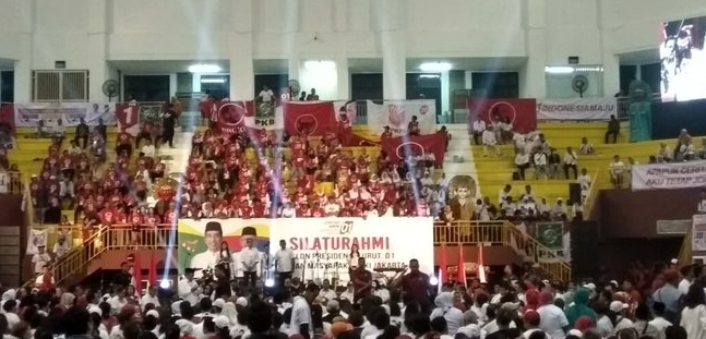 Jokowi Kampanye di Jakarta Timur, Tribun GOR Ciracas Tak Penuh