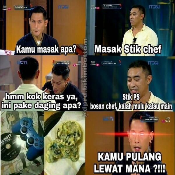 Bikin Ngakak, Ini 10 Meme Kocak Acara MasterChef Indonesia