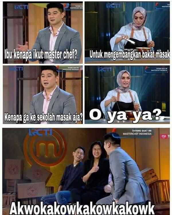 Bikin Ngakak, Ini 10 Meme Kocak Acara MasterChef Indonesia