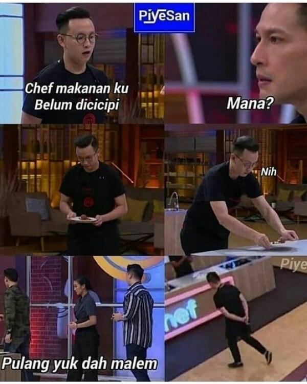 Bikin Ngakak, Ini 10 Meme Kocak Acara MasterChef Indonesia