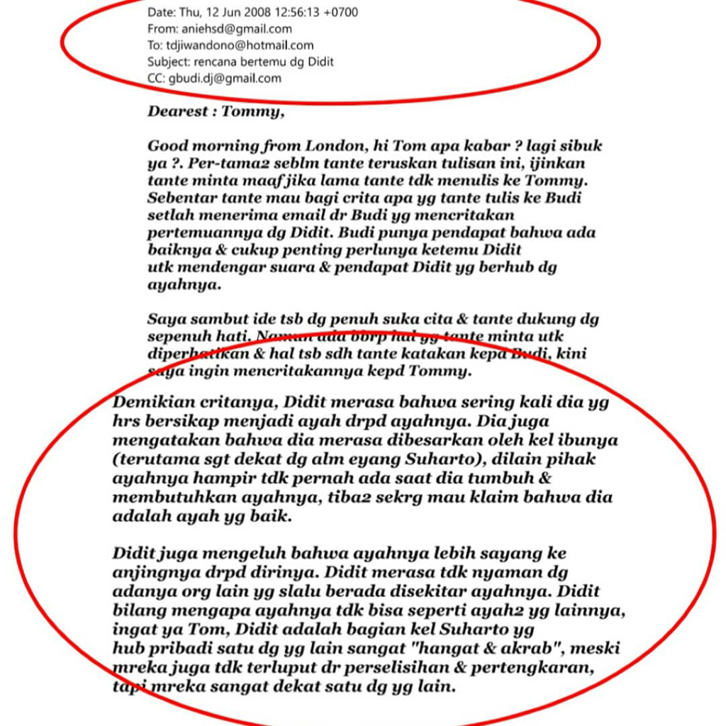 Ini Surat Apa? Prabowo Lbh Dekat Dengan Anjingnya Daripada Didit?