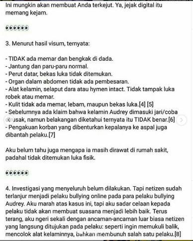 Apakah #JusticeForAudrey Hanyalah Hoax Belaka ? 