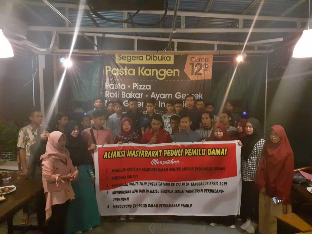 Dukung TNI POLRI Kawal Pemilu, Milenial Gorontalo Deklarasi Pemilu Damai