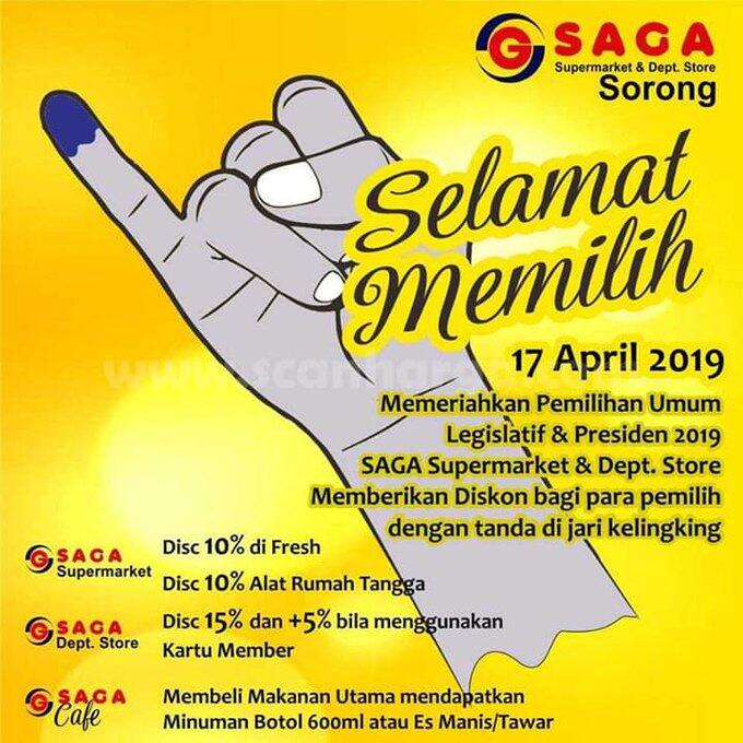 Kumpulan Promo Diskon Pemilu 2019, Makanya Jangan Golput!