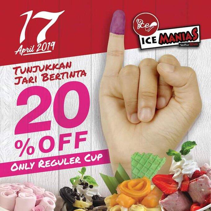 Kumpulan Promo Diskon Pemilu 2019, Makanya Jangan Golput!