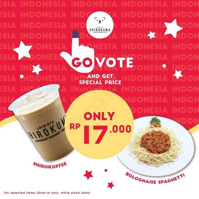 Kumpulan Promo Diskon Pemilu 2019, Makanya Jangan Golput!